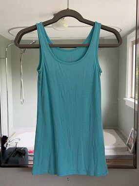 Merona Teal Scoop Neck Tank Top